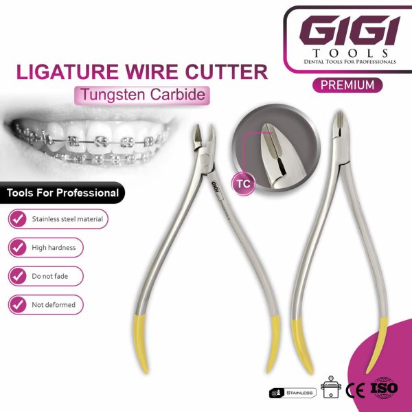 Orthodontic Ligature Wire Cutter Pliers with Tungsten Carbide