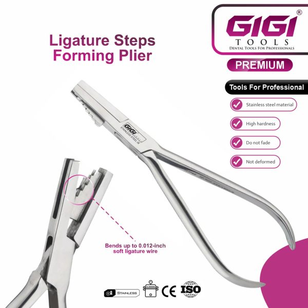 Orthodontic Ligature Steps Forming Pliers