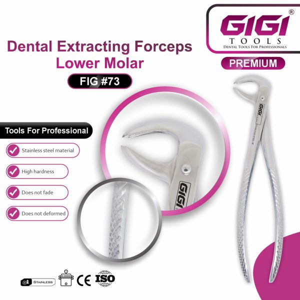 Dental Extracting Forceps Lower Molar (Fig #73)