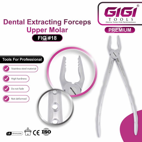 Dental Extracting Forceps Fig. #18 (Upper Molar)