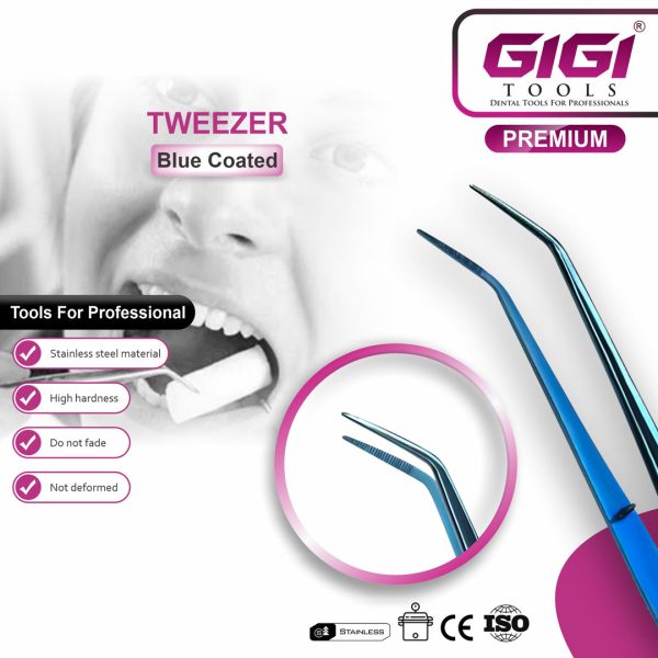 Blue Coated Tweezers