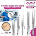 Thumb Dressing Forceps (Serrated Tip, Straight)