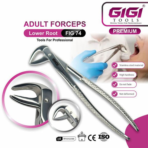Adult Extraction Forceps Fig. 74 Lower Roots & Incisors