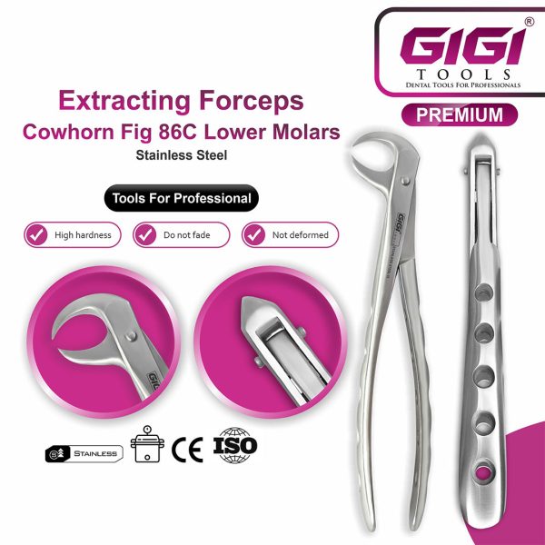 Adult Lower Cowhorn Extraction Forceps Fig. 86C