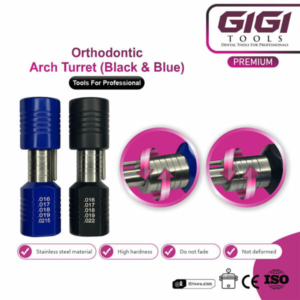 Orthodontic Arch Turret – Archwire Forming Tool (Black or Blue)