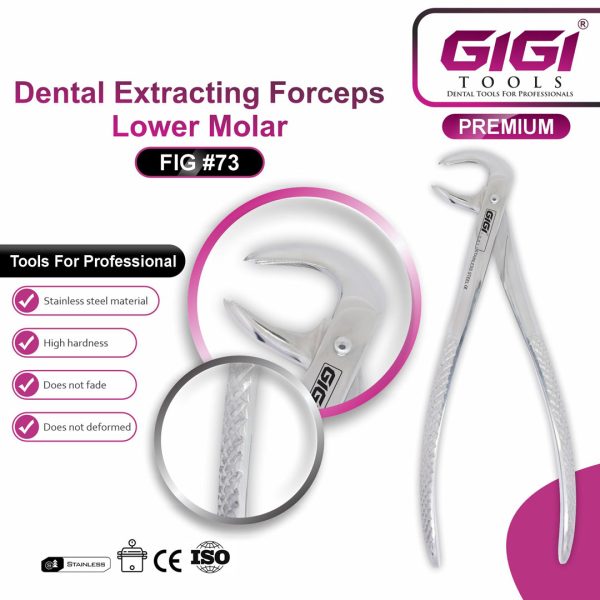 Dental Extracting Forceps Lower Molar (Fig #73)