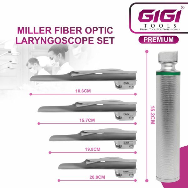 Miller Fiber Optic Laryngoscope Set