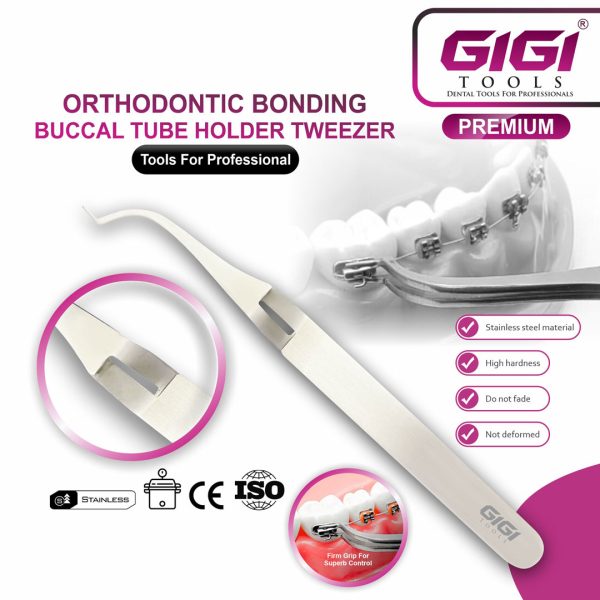 Orthodontic Bonding Buccal Tube Holder Tweezers
