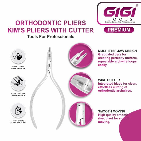 Orthodontic Kim’s Plier with Wire Cutter