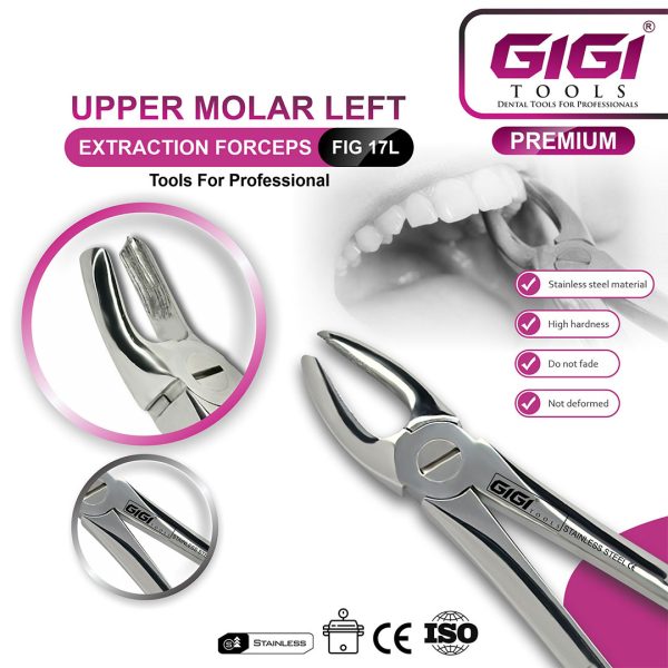 Adult Extraction Forceps Fig. 17L Upper Molars - Left