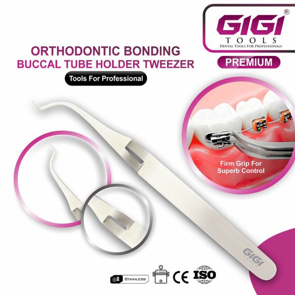 Orthodontic Bonding Buccal Tube Holder Tweezers