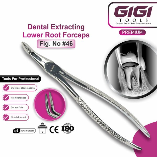Dental Root Fragment & Splinter Extraction Forceps 3-Piece Set