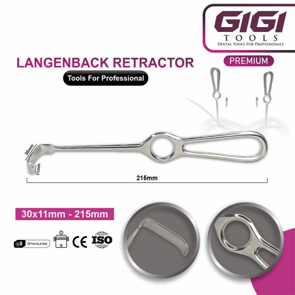 Langenbeck Retractor – Right-Angled Oral Surgery Soft Tissue Retractor
