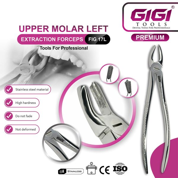 Adult Extraction Forceps Fig. 17L Upper Molars - Left