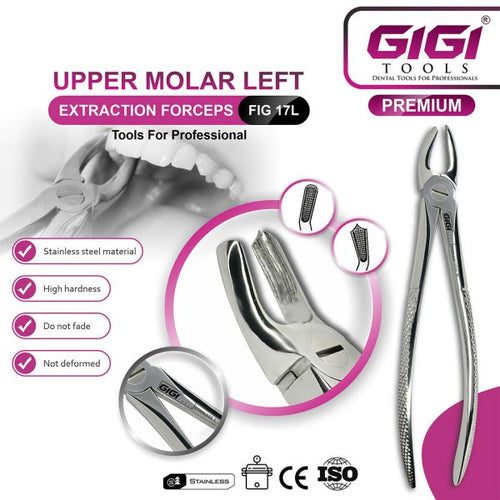 Adult Extraction Forceps Fig. 17L Upper Molars - Left