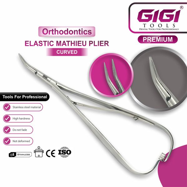 Elastic Mathieu Plier – Orthodontic Ligature Placement (Straight, Curved, Hook, Hole Tip)
