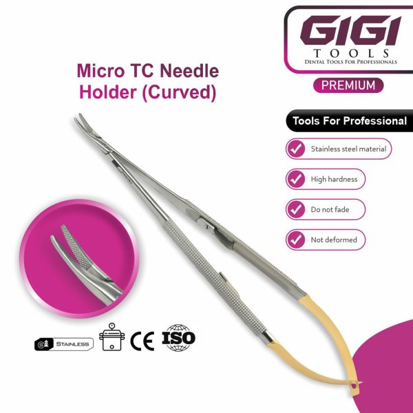 Castroviejo Micro TC Needle Holder Titanium/Stainless Steel
