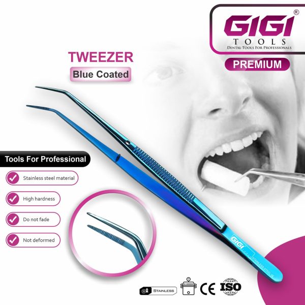 Blue Coated Tweezers