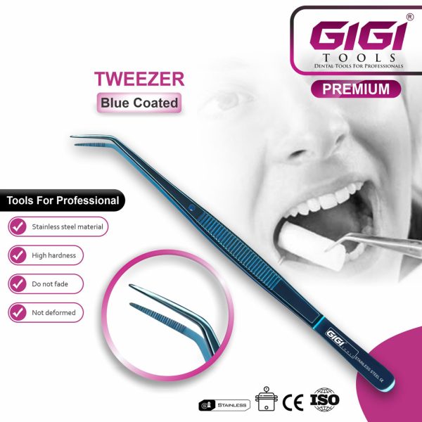 Blue Coated Tweezers