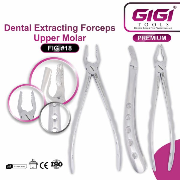 Dental Extracting Forceps Fig. #18 (Upper Molar)