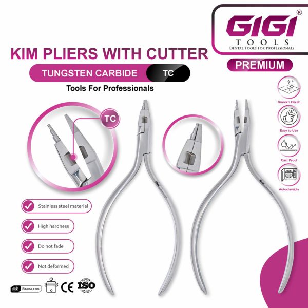 Orthodontic Kim Pliers with Tungsten Carbide Wire Cutter