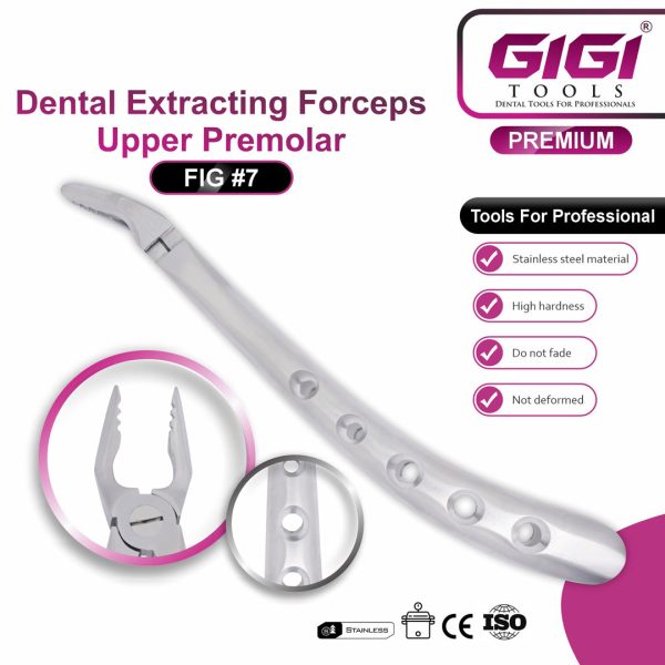 Dental Extracting Forceps Fig. #7 (Upper Premolar)