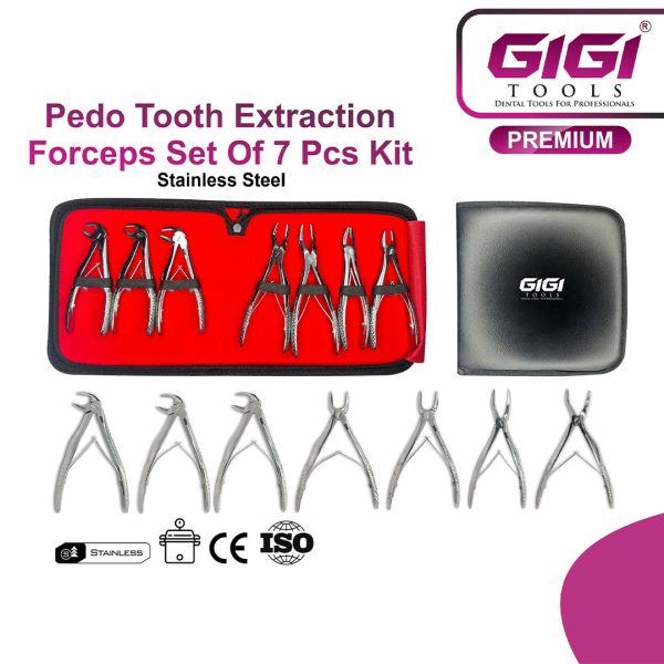 Pediatric Extraction Forceps 7-Piece Set
