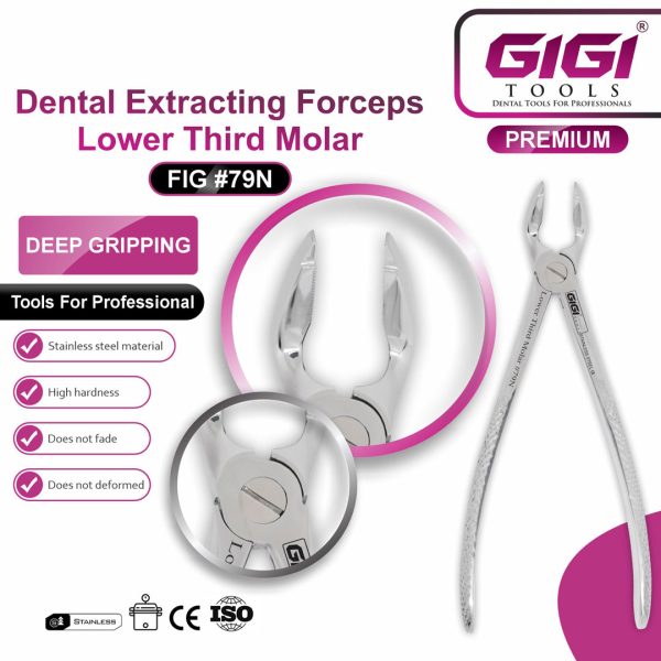 Dental Extracting Forceps Lower Third Molar (Fig #79N)