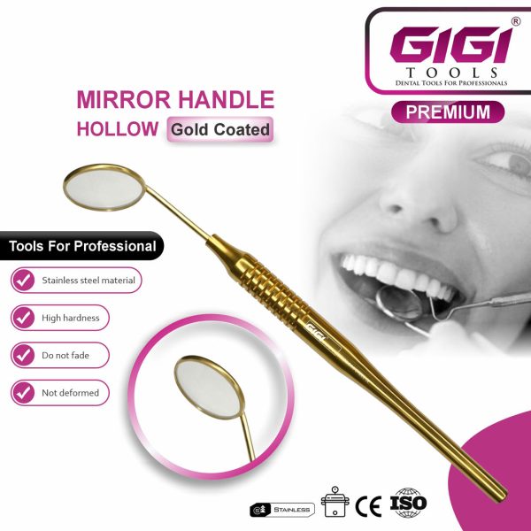 Gold-Coated Hollow Handle Dental Examination Set