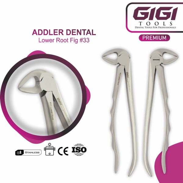 Addler 10-Piece Dental Extraction Forceps Kit (Ergonomic Wave Handle Design)