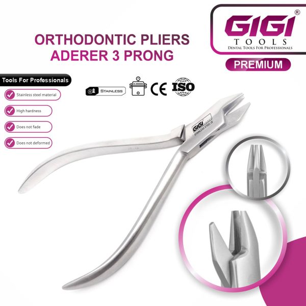 Orthodontic Pliers Aderer 3 Prong