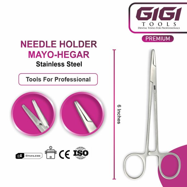 Mayo-Hegar Needle Holder Surgical Suture Instrument