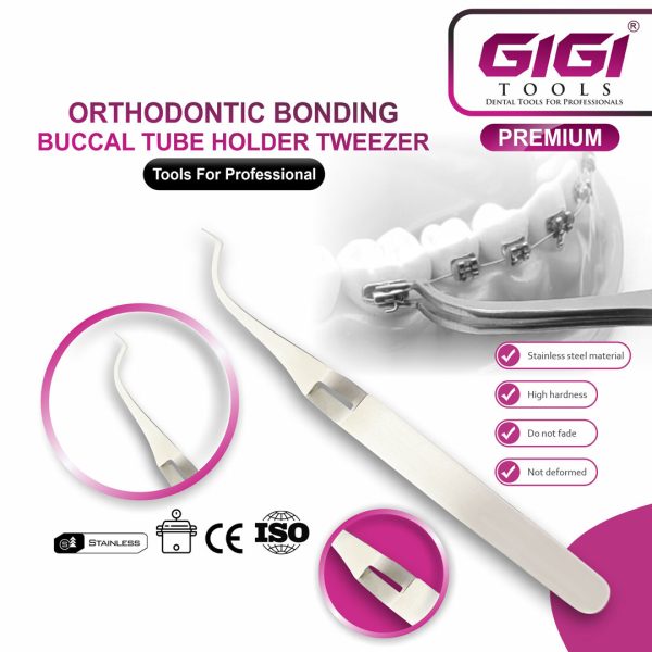 Orthodontic Bonding Buccal Tube Holder Tweezers
