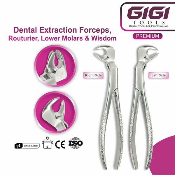Adult Lower Root Extraction Forceps English Pattern Fig. 33A