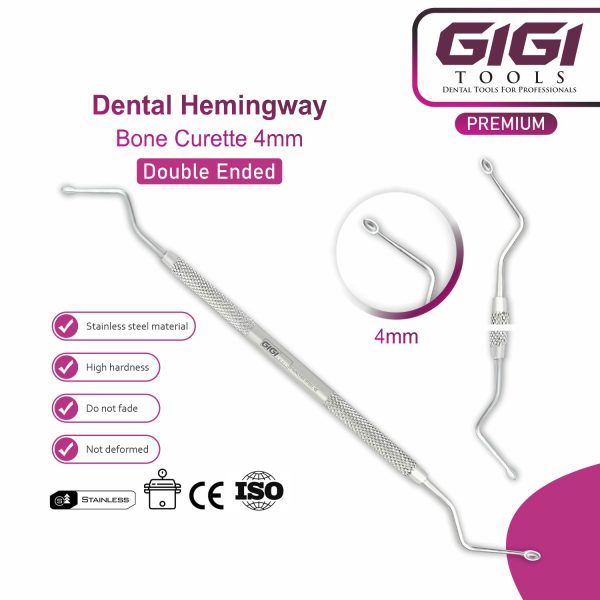 Dental Hemingway Bone Curette - Set of 3