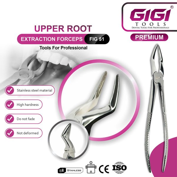 Adult Extraction Forceps Fig. 51 Upper Roots & Fragments