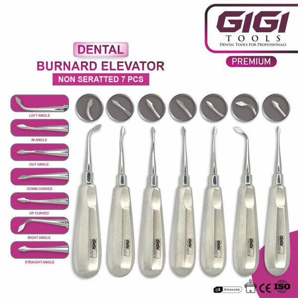 Bernard Dental Elevator Set – 14-Piece Serrated & Non-Serrated