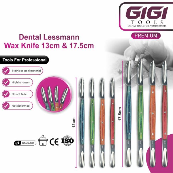 Lessmann Dental Wax Knife – Dual-Ended Lab Carving Knife