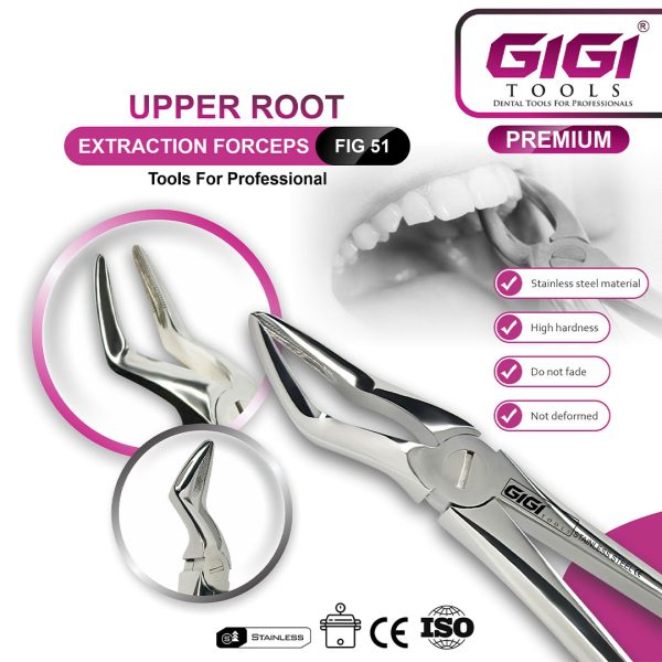 Adult Extraction Forceps Fig. 51 Upper Roots & Fragments