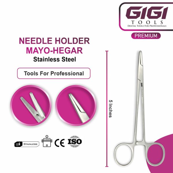 Mayo-Hegar Needle Holder Surgical Suture Instrument