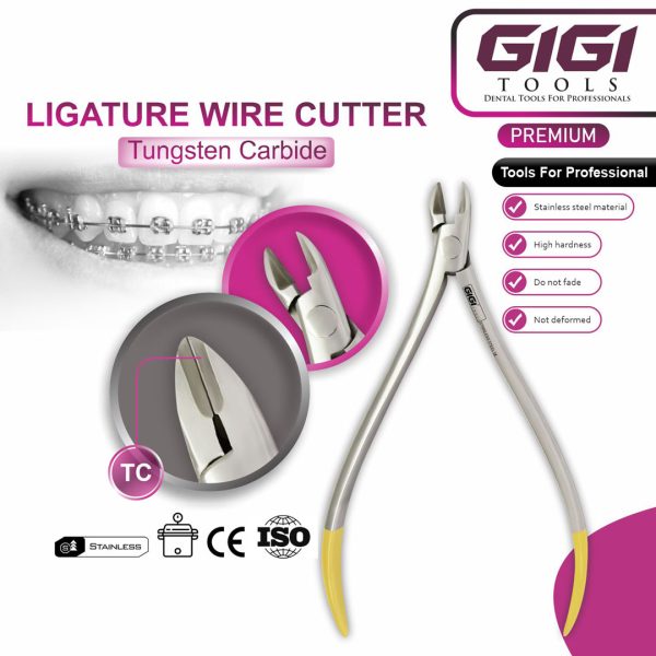 Orthodontic Ligature Wire Cutter Pliers with Tungsten Carbide