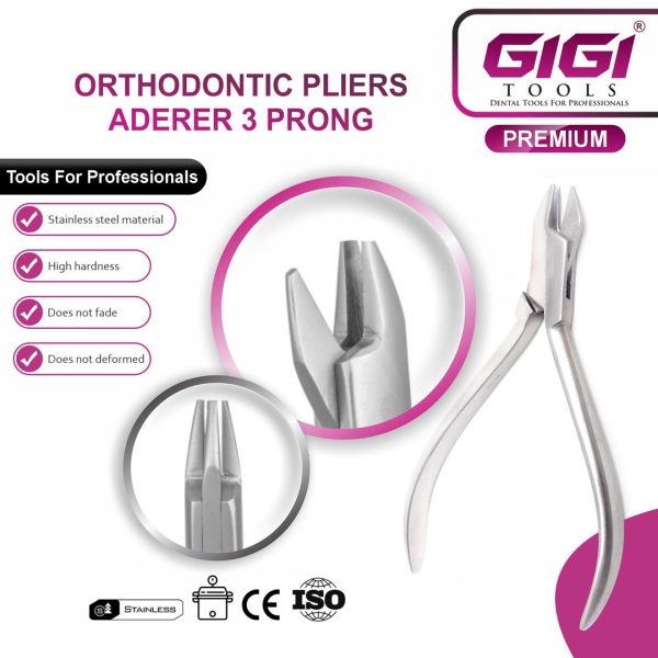 Orthodontic Pliers Aderer 3 Prong