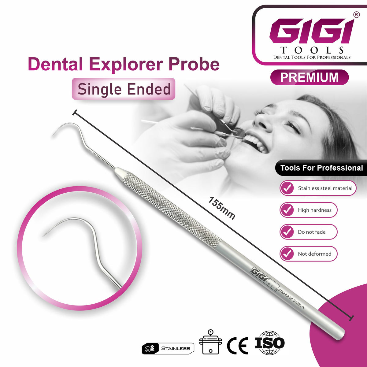 Dental Explorer Probe (Single Ended)