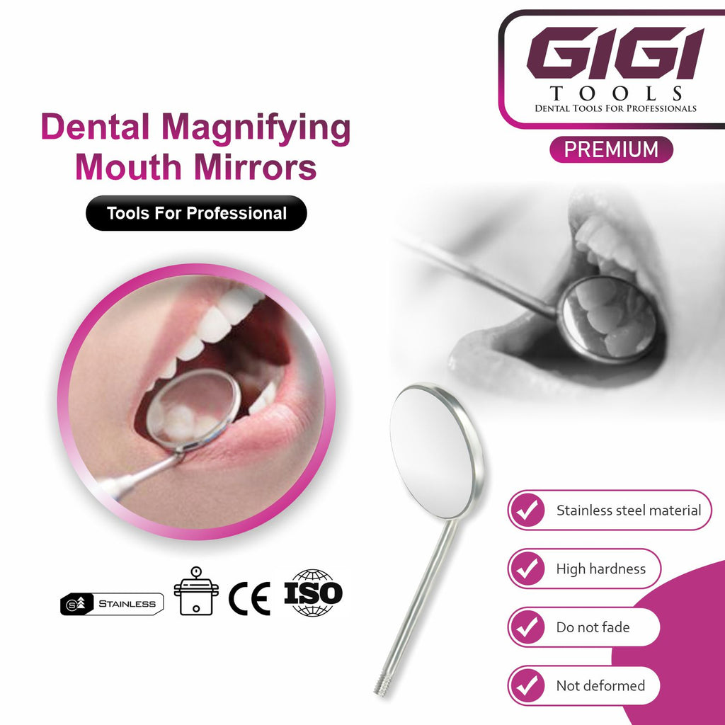 Dental Magnifying Mouth Mirrors (12-Piece Set)