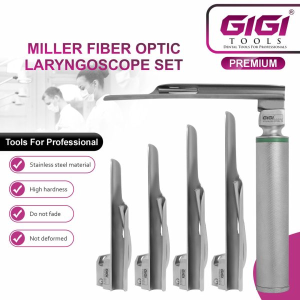 Miller Fiber Optic Laryngoscope Set