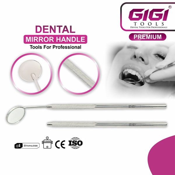 Dental Mouth Mirror with Handle – Stainless Steel, Screw-Thread Head