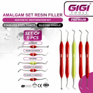 Aesthetic Restoration Kit - Amalgam & Composite Resin Filler 5-Piece Set