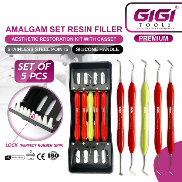Aesthetic Restoration Kit - Amalgam & Composite Resin Filler 5-Piece Set