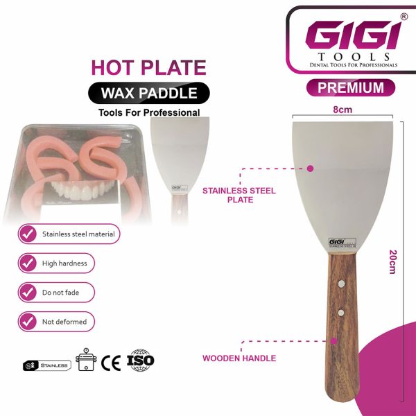 Hot Plate Wax Paddle – 20cm Dental Lab Wax Leveling Tool
