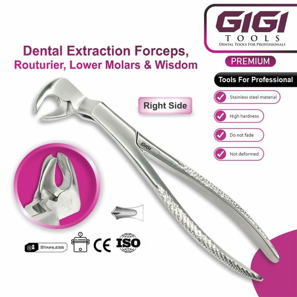 Adult Lower Root Extraction Forceps English Pattern Fig. 33A